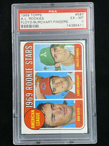 1969 Topps #597 Rollie Fingers A's PSA 6 EX-Mint RC Rookie Stars