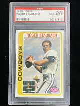 1978 Topps #290 Roger Staubach Cowboys PSA 8 NM-Mint