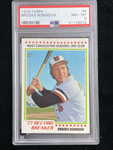 1978 Topps #4 Brooks Robinson Orioles PSA 8 NM-Mint Record Breaker