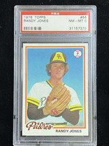 1978 Topps #56 Randy Jones Padres PSA 8 NM-Mint