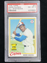 1978 Topps #72 Andre Dawson Cubs PSA 8 NM-Mint