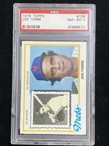 1978 Topps #109 Joe Torre Mets PSA 8 NM-Mint