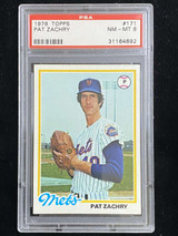 1978 Topps #171 Pat Zachry Mets PSA 8 NM-Mint