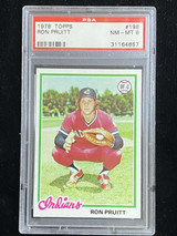 1978 Topps #198 Ron Pruitt Indians PSA 8 NM-Mint