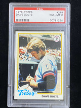 1978 Topps #249 Dave Goltz Twins PSA 8 NM-Mint