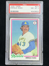 1978 Topps #278 Enrique Romo Mariners PSA 8 NM-Mint