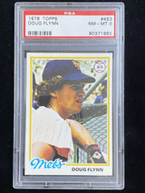 1978 Topps #453 Doug Flynn Mets PSA 8 NM-Mint