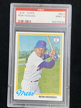 1978 Topps #653 Ron Hodges Mets PSA 9 Mint