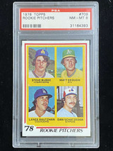 1978 Topps #709 Steve Burke Rookie Pitchers PSA 8 NM-Mint