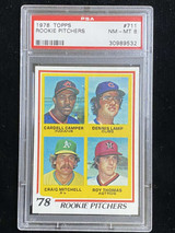 1978 Topps #711 Dennis Lamp Rookie Pitchers PSA 8 NM-Mint