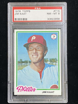 1978 Topps #715 Jim Kaat Phillies PSA 8 NM-Mint