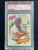 1980 Topps #209 Von Joshua Dodgers PSA 8 NM-Mint