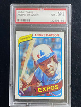 1980 Topps #235 Andre Dawson Expos PSA 8 NM-Mint Jim Rice