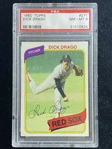 1980 Topps #271 Dick Drago Red Sox PSA 8 NM-Mint