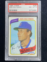1980 Topps #298 Ken Holtzman Cubs PSA 8 NM-Mint