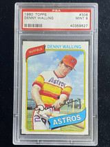 1980 Topps #306 Denny Walling Astros PSA 9 Mint