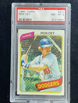 1980 Topps #510 Ron Cey Dodgers PSA 8 NM-Mint