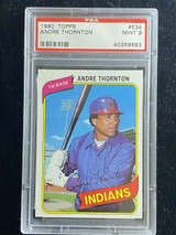 1980 Topps #534 Andre Thornton Indians PSA 9 Mint