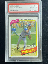 1980 Topps #544 Rick Sutcliffe Dodgers PSA 8 NM-Mint