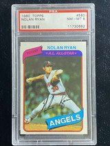 1980 Topps #580 Nolan Ryan Angels PSA 8 NM-Mint