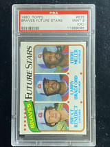 1980 Topps #675 Future Stars Braves PSA 9oc Mint