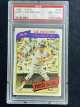 1980 Topps #720 Carl Yastrzemski Red Sox PSA 8 NM-Mint