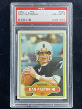 1980 Topps #490 Dan Pastorini Raiders PSA 8 NM-Mint