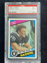 1984 Topps #111 Howie Long Raiders PSA 7 Near Mint RC