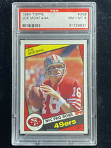 1984 Topps #358 Joe Montana 49ers PSA 8 NM-Mint