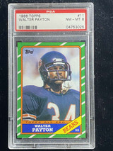 1986 Topps #11 Walter Payton Bears PSA 8 NM-Mint
