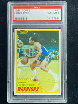 1981-82 Topps #13 Lloyd World be Free Warriors PSA 8 NM-Mint