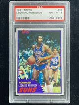 1981-82 Topps #35 Leonard Truck Robinson Suns PSA 8 NM-Mint