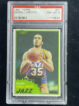 1981-82 Topps #41 Darrell Griffith Jazz PSA 8 NM-Mint