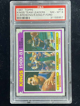 1981-82 Topps #54 Birdsong King Ford Kings PSA 8 NM-Mint Team Leaders