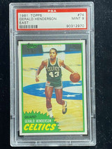 1981-82 Topps East #74 Gerald Henderson Celtics PSA 9 Mint
