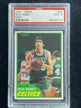 1981-82 Topps East #76 Rick Robey Celtics PSA 9 Mint