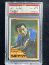1981-82 Topps Mid-West #77 Abdul Jeelani Mavericks PSA 8 NM-Mint