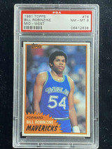 1981-82 Topps Mid-West #78 Bill Robinzine Mavericks PSA 8 NM-Mint