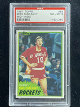 1981-82 Topps Mid-West #85 Mike Dunleavy Rockets PSA 8 NM-Mint