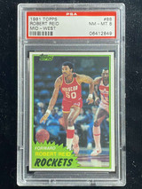 1981-82 Topps Mid-West #88 Robert Reid Rockets PSA 8 NM-Mint