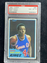 1981-82 Topps Mid-West #96 Sam Lacey Kings PSA 8 NM-Mint