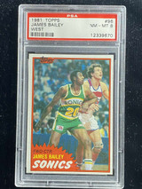1981-82 Topps West #96 James Bailey Sonics PSA 8 NM-Mint