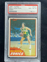 1981-82 Topps West #101 Paul Westphal Sonics PSA 8 NM-Mint