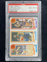 1980-81 Topps  Roche Ray Poquette PSA 8 NM-Mint