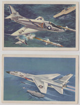 circ. 1960's Revell  UM26 Air Power Cards Lot of 2 (#4 North American A3J-1 Vigilante and #11 Douglas A4D Skyhawk)  #*sku37779