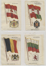 circ. 1900-1910 Tobacco Silks S35 National Flags and Arms  Lot of 18  #*sku37780