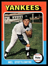 1975 Topps Mini #183 Mel Stottlemyre Near Mint+ 