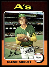 1975 Topps Mini #591 Glenn Abbott Near Mint 