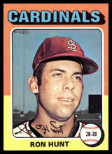 1975 Topps Mini #610 Ron Hunt Ex-Mint  ID: 527958