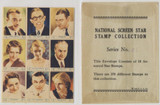 1932 National Screen Star Stamp Collection  Lot of 18 with Original Envelope  #*sku37786